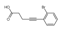 5-(2-bromophenyl)-4-pentynoic acid Structure