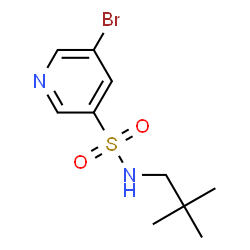 5-bromo-N-neopentylpyridine-3-sulfonamide结构式