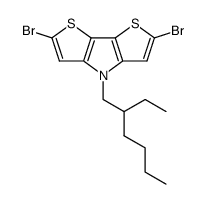 2,6-dibromo-4-(2-ethylhexyl)-4H-dithieno[3,2-b:2',3'-d]pyrrole结构式