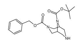 (1R,5S)-3-benzyl 9-tert-butyl 3,7,9-triazabicyclo[3.3.1]nonane-3,9-dicarboxylate结构式