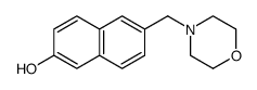 6-(morpholin-4-ylmethyl)naphthalen-2-ol结构式