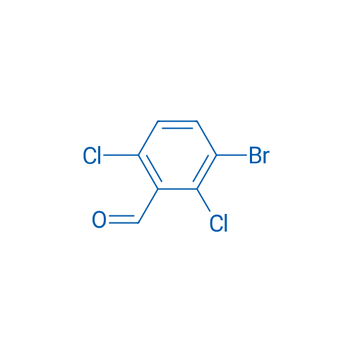 3-溴-2,6-二氯苯甲醛结构式