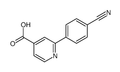 2-(4-cyanophenyl)pyridine-4-carboxylic acid结构式