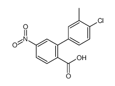 2-(4-chloro-3-methylphenyl)-4-nitrobenzoic acid结构式