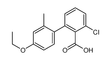 2-chloro-6-(4-ethoxy-2-methylphenyl)benzoic acid Structure