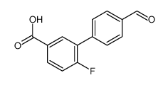 4-fluoro-3-(4-formylphenyl)benzoic acid Structure
