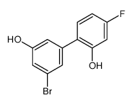 2-(3-bromo-5-hydroxyphenyl)-5-fluorophenol结构式