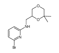 6-bromo-N-((6,6-dimethyl-1,4-dioxan-2-yl)methyl)pyridin-2-amine结构式