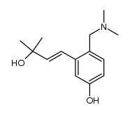 3-(3'-hydroxy-3'-methylbutenyl)-4-[(dimethylamino)methyl]phenol Structure
