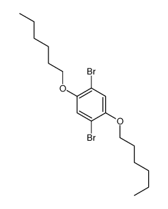 1,4-DIBROMO-2,5-DI(HEXYLOXY)BENZENE结构式