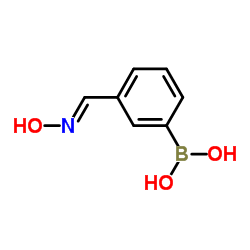 {3-[(E)-(Hydroxyimino)methyl]phenyl}boronic acid结构式