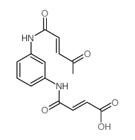 2-Butenoicacid, 4,4'-(1,3-phenylenediimino)bis[4-oxo-, (2Z,2'Z)- structure
