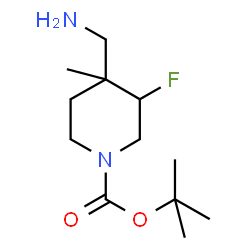 tert-butyl 4-(aminomethyl)-3-fluoro-4-methylpiperidine-1-carboxylate picture