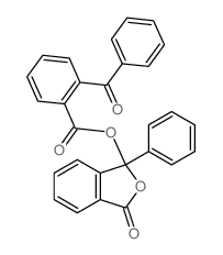 (3-oxo-1-phenyl-isobenzofuran-1-yl) 2-benzoylbenzoate结构式