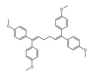 1,1,6,6-Tetrakis(4-methoxyphenyl)-1,5-hexadiene Structure