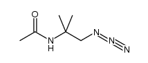 N-(1-azido-2-methylpropan-2-yl)acetamide Structure