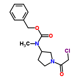 Benzyl [1-(chloroacetyl)-3-pyrrolidinyl]methylcarbamate结构式