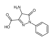 4-amino-5-oxo-1-phenyl-4H-pyrazole-3-carboxylic acid结构式