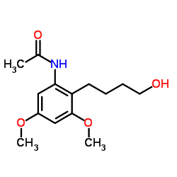 N-[2-(4-Hydroxybutyl)-3,5-dimethoxyphenyl]acetamide结构式