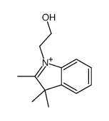 2-(2,3,3-trimethylindol-1-ium-1-yl)ethanol Structure