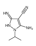 3,5-diamino-1-propan-2-ylpyrazole-4-carbonitrile结构式