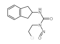 Urea,N-(2-chloroethyl)-N'-(2,3-dihydro-1H-inden-2-yl)-N-nitroso- structure