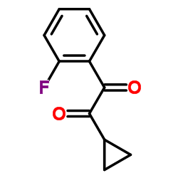 1-Cyclopropyl-2-(2-fluorophenyl)-1,2-ethanedione Structure