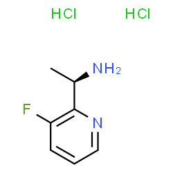 (R)-1-(3-氟吡啶-2-基)乙胺二盐酸盐结构式