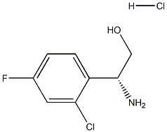 (2R)-2-AMINO-2-(2-CHLORO-4-FLUOROPHENYL)ETHAN-1-OL HYDROCHLORIDE结构式
