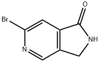 6-溴-2,3-二氢-1H-吡咯并[3,4-C]吡啶-1-酮结构式