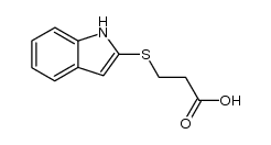3-(2-indolylthio)propionic acid结构式
