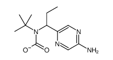 N-[1-(5-aminopyrazin-2-yl)propyl]-N-tert-butylcarbamate结构式