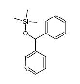 3-(phenyl((trimethylsilyl)oxy)methyl)pyridine结构式