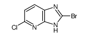 2-bromo-5-chloro-1H-imidazo[4,5-b]pyridine结构式