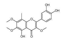 5,3',4'-Trihydroxy-3,6,7-trimethoxy-8-C-methylflavone Structure