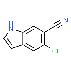 5-chloro-1h-indole-6-carbonitrile Structure