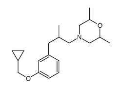 4-[3-[3-(cyclopropylmethoxy)phenyl]-2-methylpropyl]-2,6-dimethylmorpholine Structure