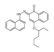 4-heptan-3-yloxy-2-(isoquinolin-1-ylhydrazinylidene)naphthalen-1-one Structure