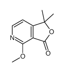 4-methoxy-1,1-dimethylfuro[3,4-c]pyridin-3-one Structure