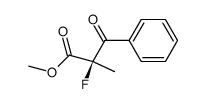 Benzenepropanoic acid, alpha-fluoro-alpha-methyl-beta-oxo-, methyl ester, (R)- (9CI) Structure
