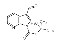 1-Boc-7-氮杂吲哚-3-甲醛结构式