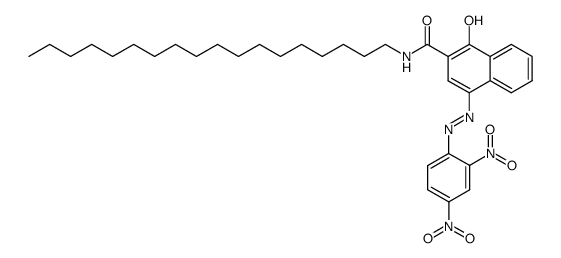 4-((2',4'-Dinitrophenyl)azo)-2-((octadecylamino)carbonyl)-1-naphthol Structure