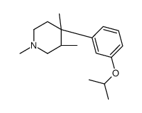 4-(3-Isopropoxy-phenyl)-1,3,4-triMethyl-piperidine结构式