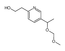 2-[5-(1-methoxymethoxyethyl)-2-pyridyl]ethanol结构式