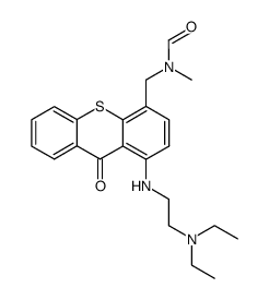 N-[[1-[[2-(diethylamino)ethyl]amino]-9-oxothioxanthen-4-yl]methyl]-N-methylformamide Structure