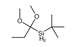 tert-butyl(1,1-dimethoxypropyl)silane Structure