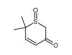 6,6-dimethyl-2H-thiopyran-3(6H)-one 1-oxide结构式