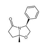 (3S-顺)-7A-甲基-3-苯基四氢吡咯并-[2,1-B]唑-5(6H)-酮结构式