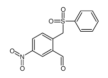 2-(benzenesulfonylmethyl)-5-nitrobenzaldehyde Structure