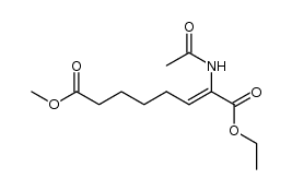 (1Z)-α-Ethyl ω-methyl 2-acetamido-1-didehydrosuberate结构式